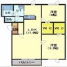 ビラミカエルNo.7 2LDKの間取り