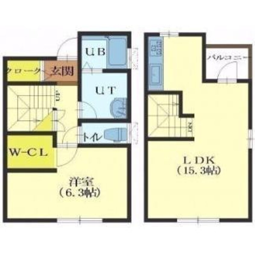 間取図 ランソン湯浜