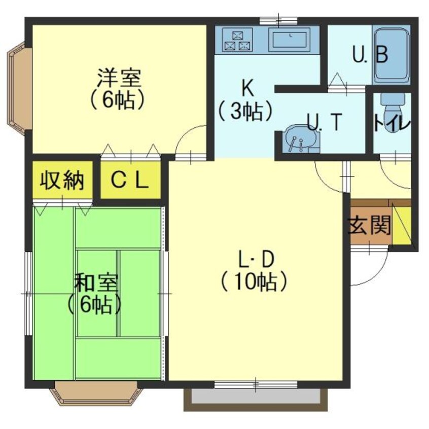 間取図 サンビレッジ大倉