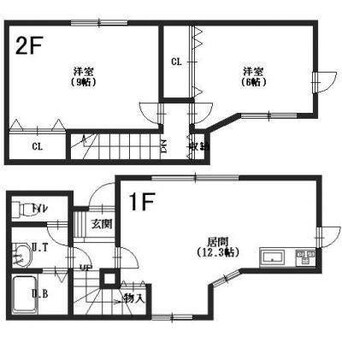 間取図 カーサ湯川