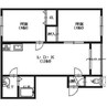 エクセレント宮前 2LDKの間取り