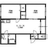 エクセレント宮前 2LDKの間取り