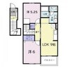 ヴィラ柏木 2LDKの間取り