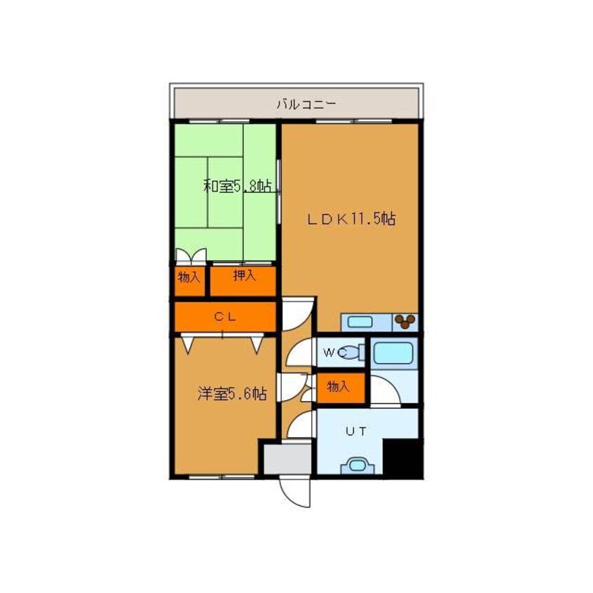 間取図 ジュエルタウン湯川Ⅲ