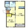 ル　シャノワール 1LDKの間取り