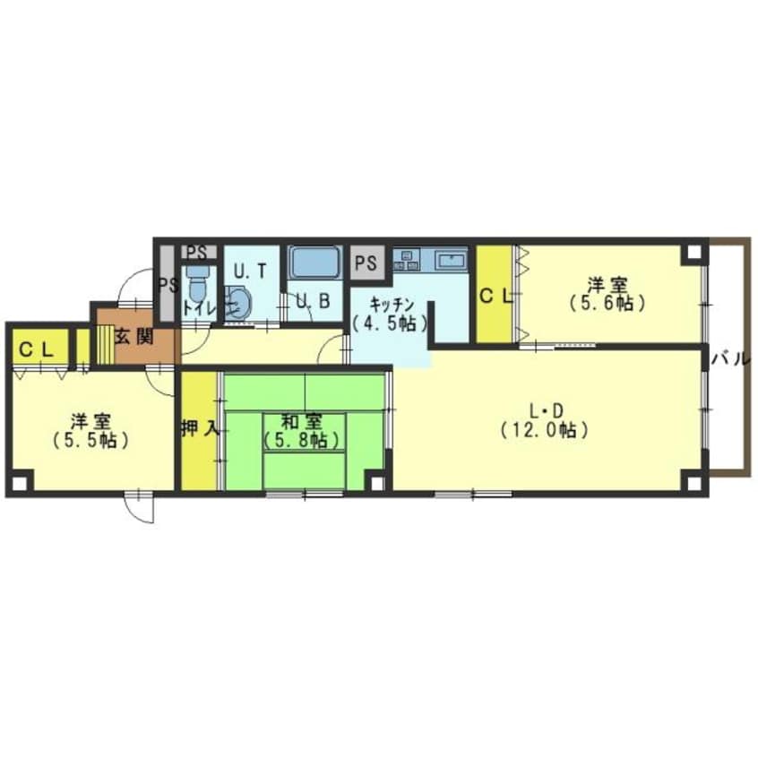 間取図 グランディア函館
