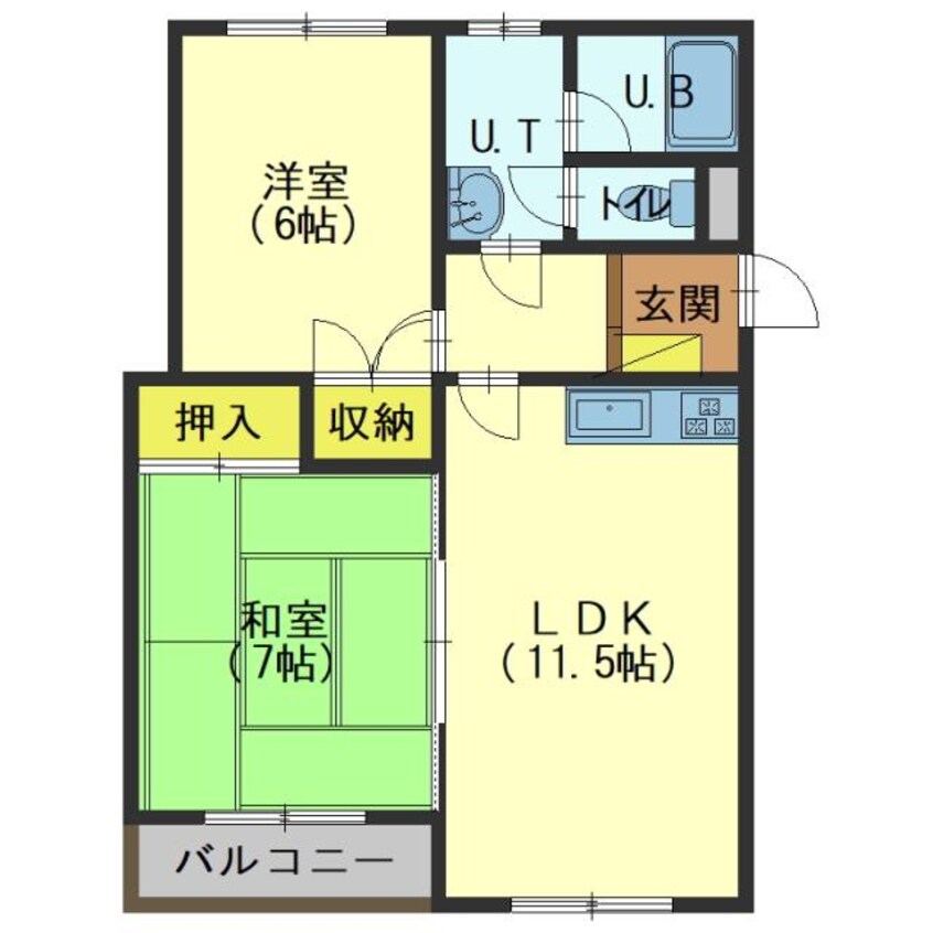 間取図 グロリアハイツ的場