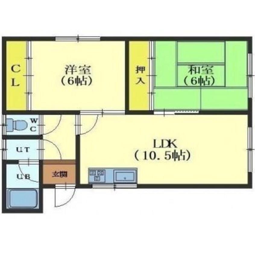 間取図 コーポ学