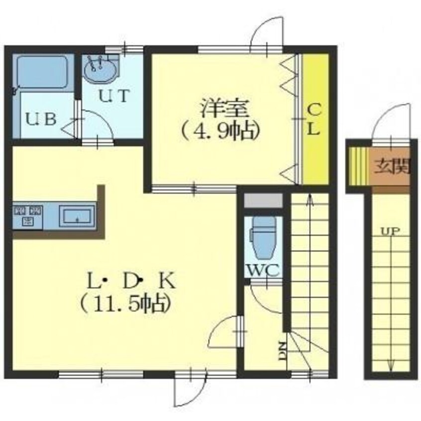 間取図 ファームレヂデンス函館駅前