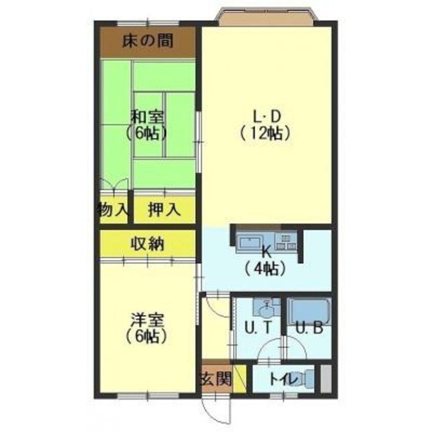 間取図 カーサ西桔梗