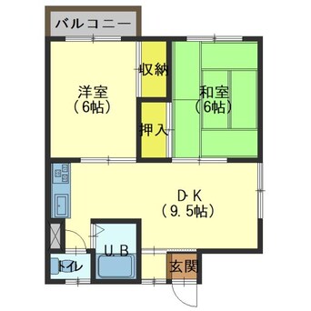 間取図 ホワイトハイツD