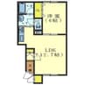 ベルフィールド 1LDKの間取り