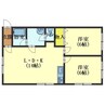 コーポユメ 2LDKの間取り
