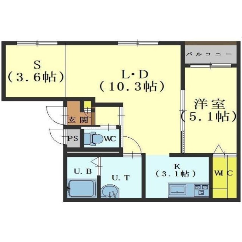 間取図 ノエル亀田本町