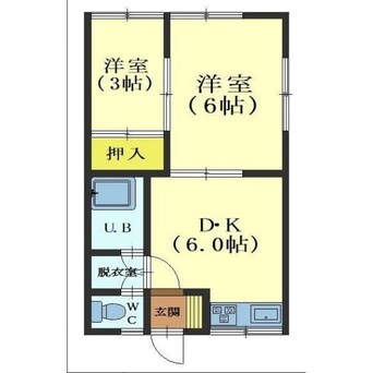 間取図 小城荘（手前）