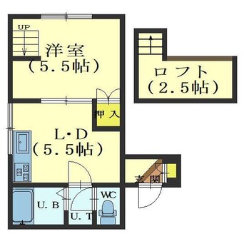 間取図 ラネージュ千歳