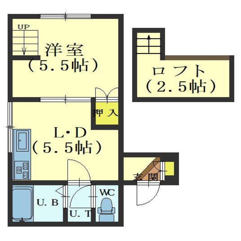 間取図 ラネージュ千歳