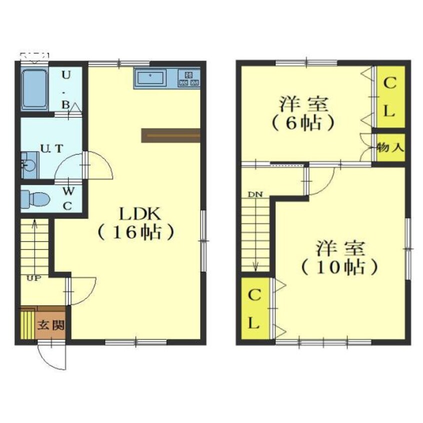 間取図 クレセント高盛