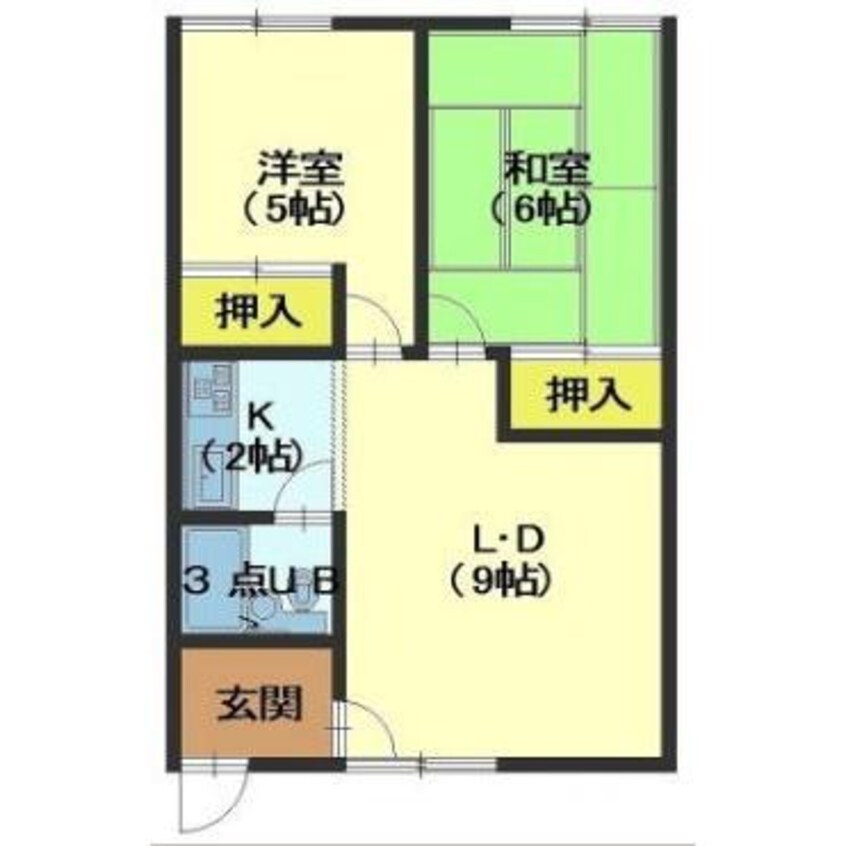 間取図 コーポはまなす