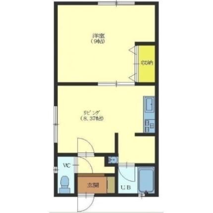 間取り図 亀田港町1棟2戸貸家
