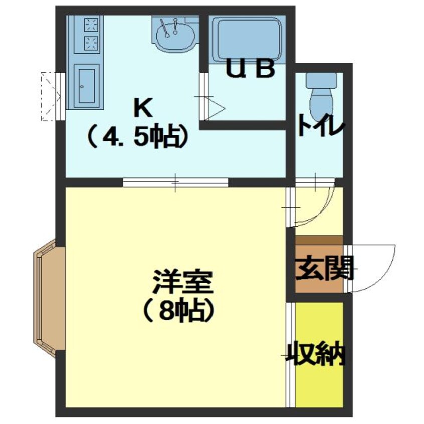 間取図 F1COURT（エフワンコート）