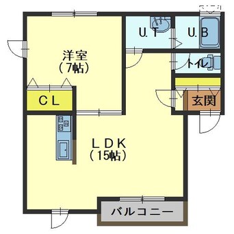 間取図 コーポリバージュⅡ