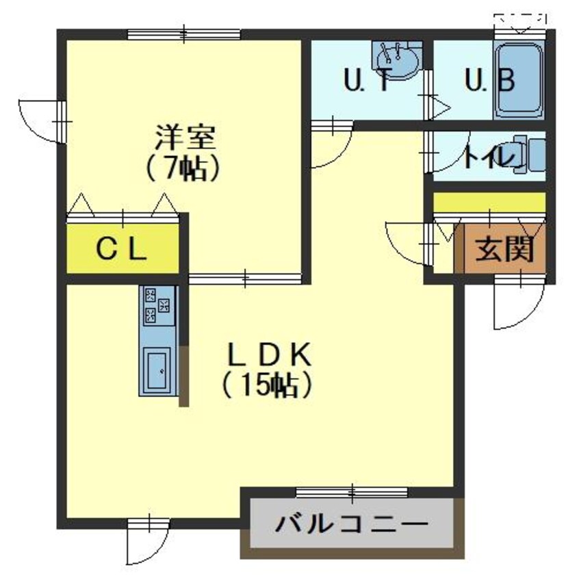 間取図 コーポリバージュⅡ