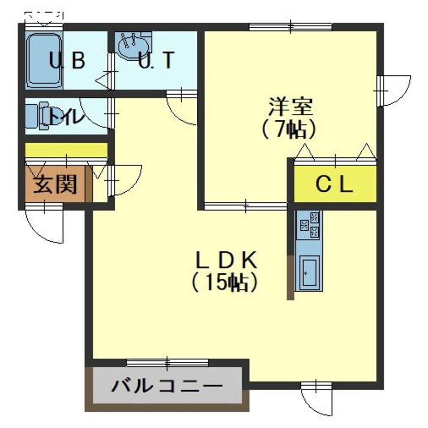 間取図 コーポリバージュⅡ