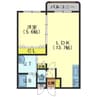 K&N origin 1LDKの間取り