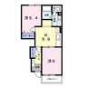 カルム１番館 2Kの間取り
