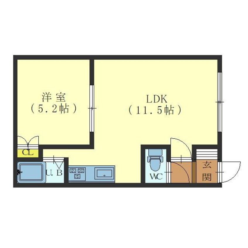 間取図 コーポ中の島