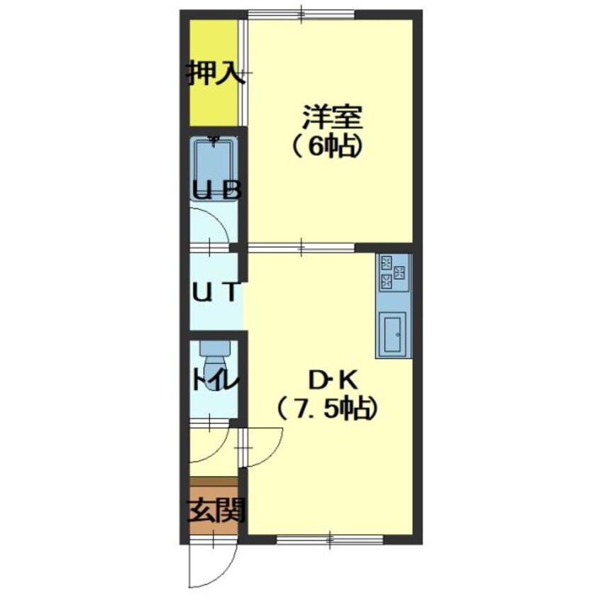 間取図 クラージュ花園