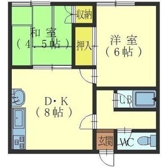 間取図 フジ荘