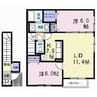 プラージュ・デ・レスト 2LDKの間取り