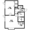 パレスセナ2 1LDKの間取り