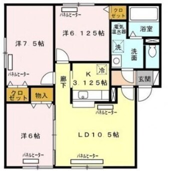 間取図 リビングタウン山の手　A