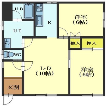 間取図 本通1丁目55番アパート