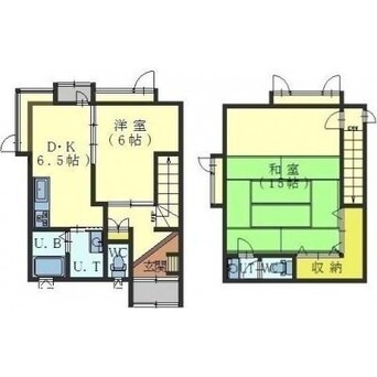 間取図 東山3-11貸家