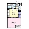 アルメリア 1DKの間取り