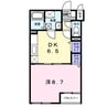 アルメリア 1DKの間取り