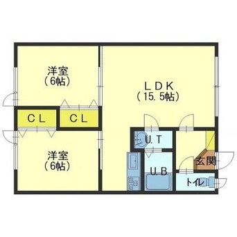 間取図 ノースシャインN2