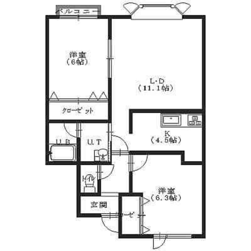 間取図 ペアコートG