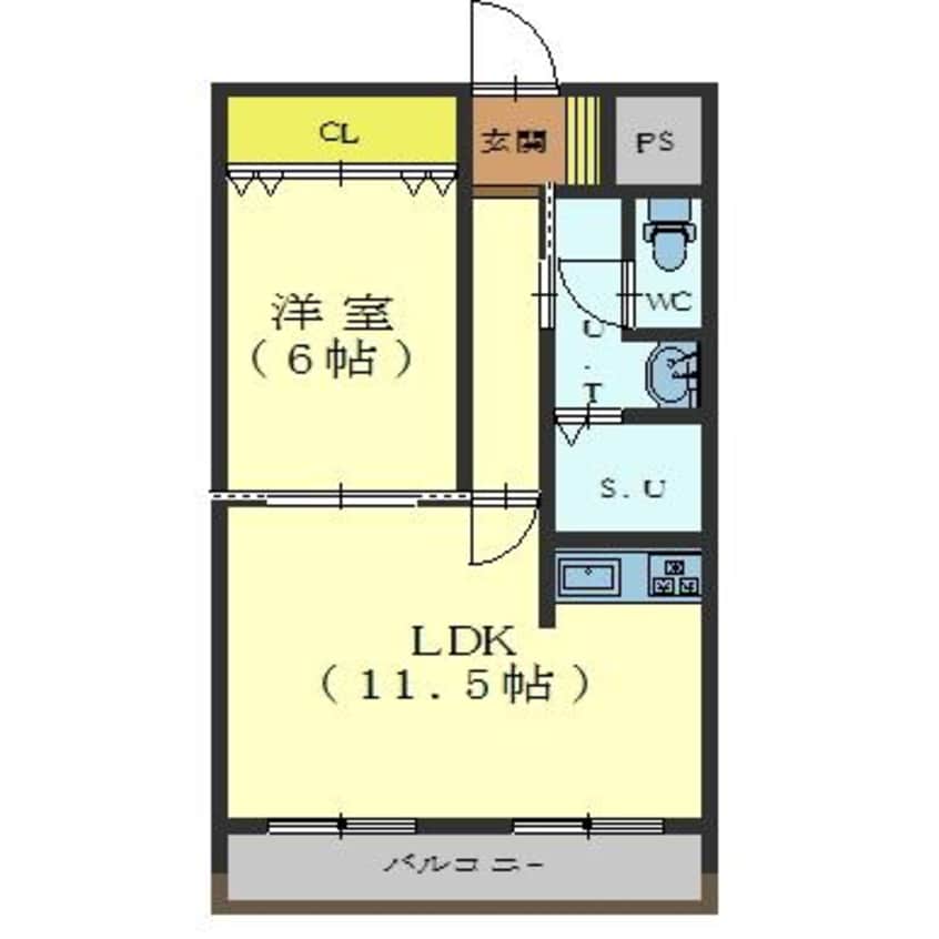 間取図 ライオンズマンション五稜郭
