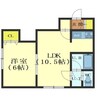 ルミエール昭和 1LDKの間取り