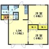 ハウスコンフォートC 2LDKの間取り