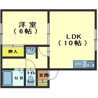 間取図 ピュアハイツB