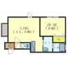 グレース学園台 1LDKの間取り