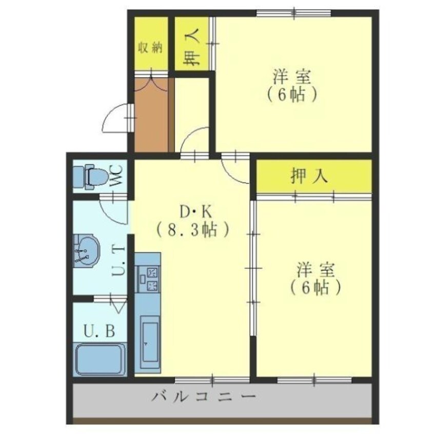 間取図 ヴィラナリー函館5号棟