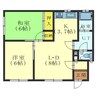 ハイツヒヨシ 2LDKの間取り
