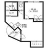 マンションノースロード 1DKの間取り